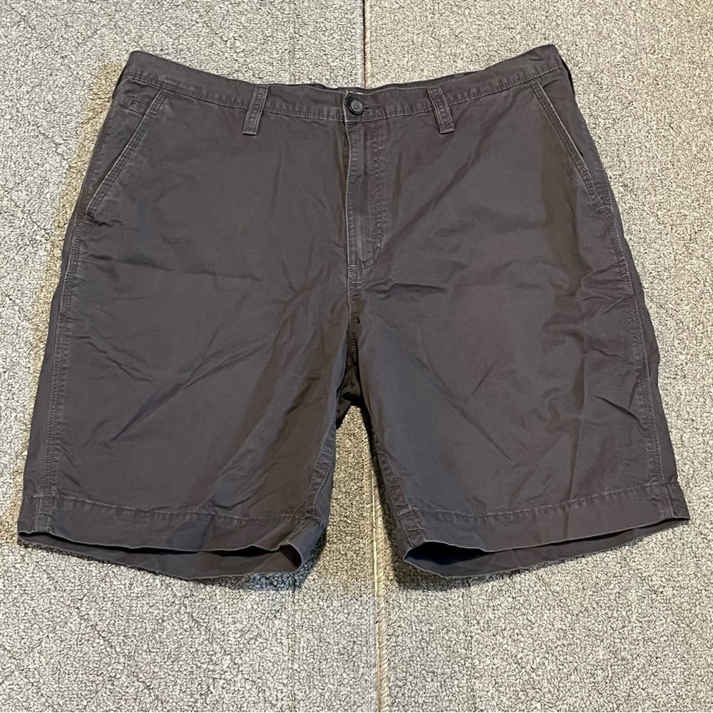 Sonoma Shorts Men Size 40 Gray Chino Cotton Bermuda Outdoor Pockets